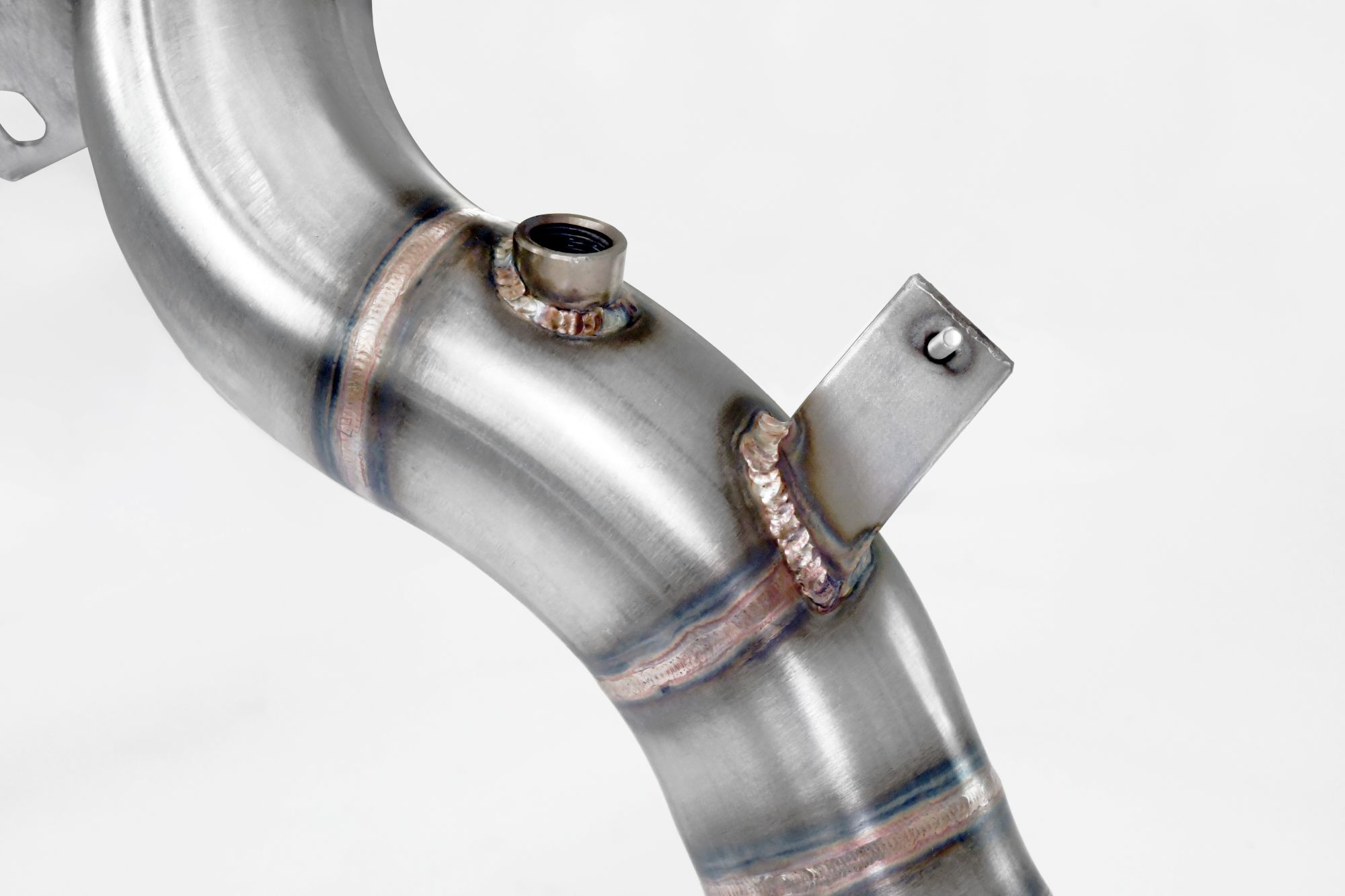 Downpipe Rechts + Links<br>(Für Katalysator Ersatz + GPF)<br>Mit Anschluss für Druck Sensoren / EGT
