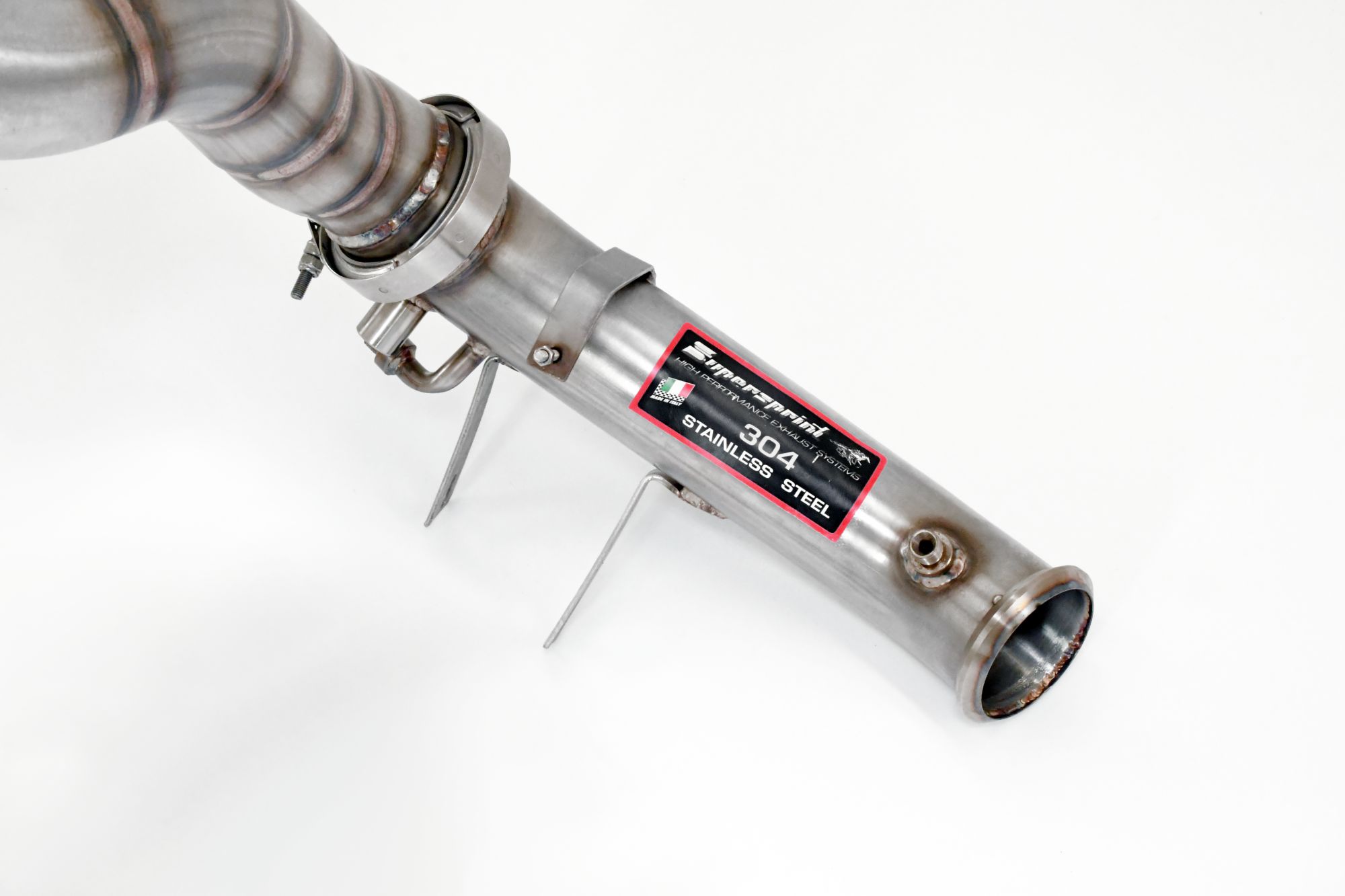 Downpipe Rechts + Links<br>(Für Katalysator Ersatz + GPF)<br>Mit Anschluss für Druck Sensoren / EGT