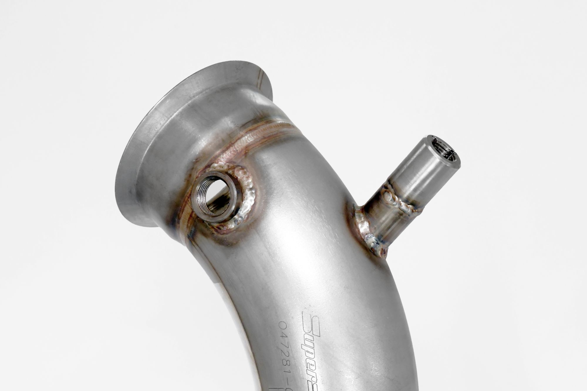 Downpipe Rechts + Links<br>(Für Katalysator Ersatz + GPF)<br>Mit Anschluss für Druck Sensoren / EGT