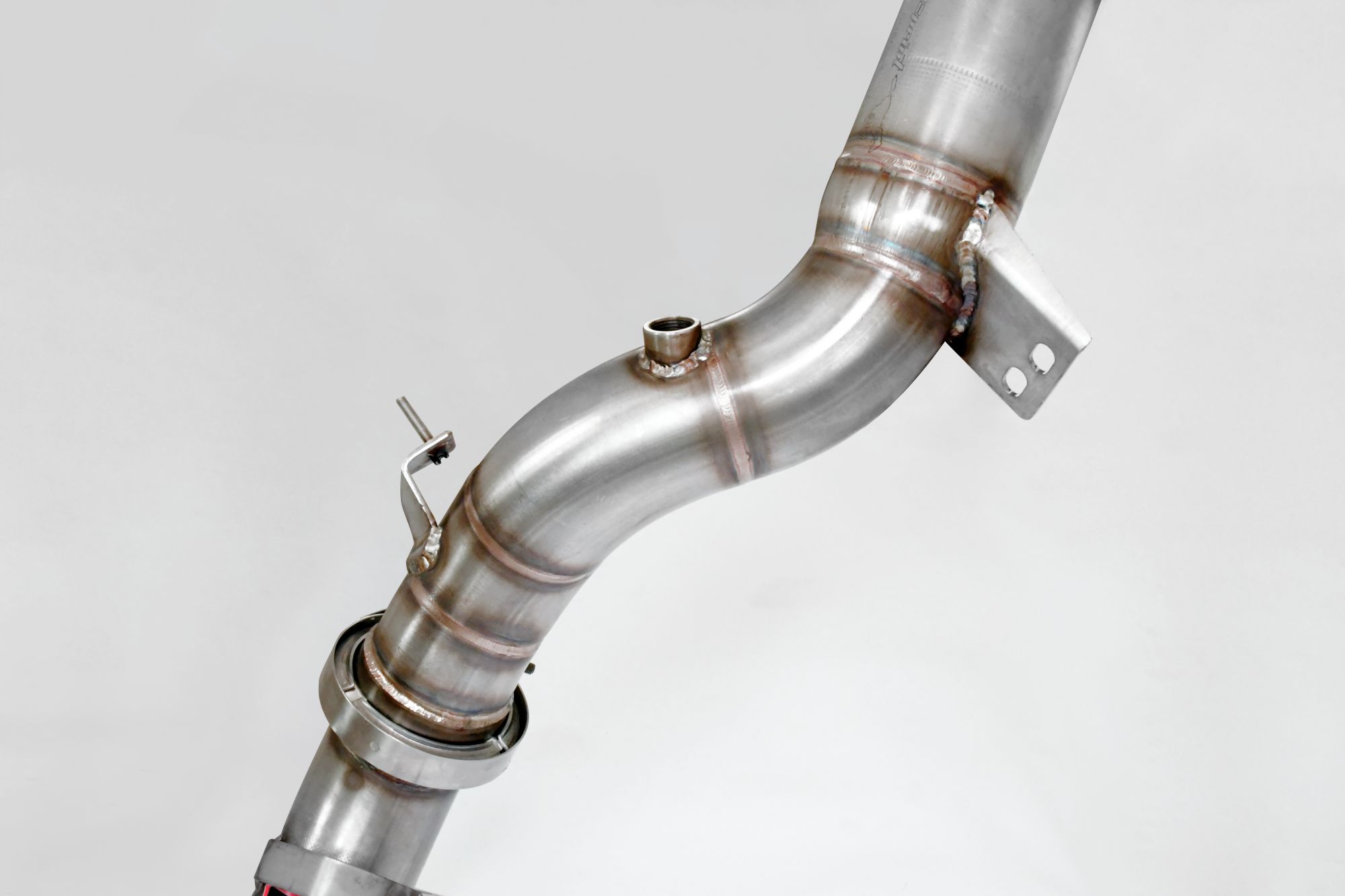 Downpipe Rechts + Links<br>(Für Katalysator Ersatz + GPF)<br>Mit Anschluss für Druck Sensoren / EGT