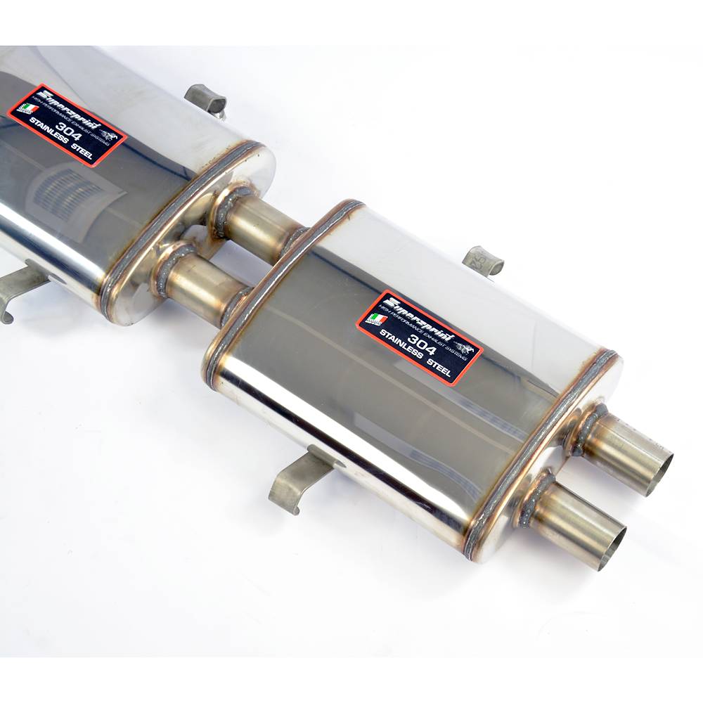 Scarico anteriore + centrale destro (3 Silenziatori)<br>Disponibile su richiesta