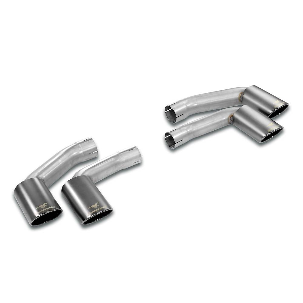 Endrohrsatz Rechts 100x75 - Links 100x75 "Gun Metal Grey"