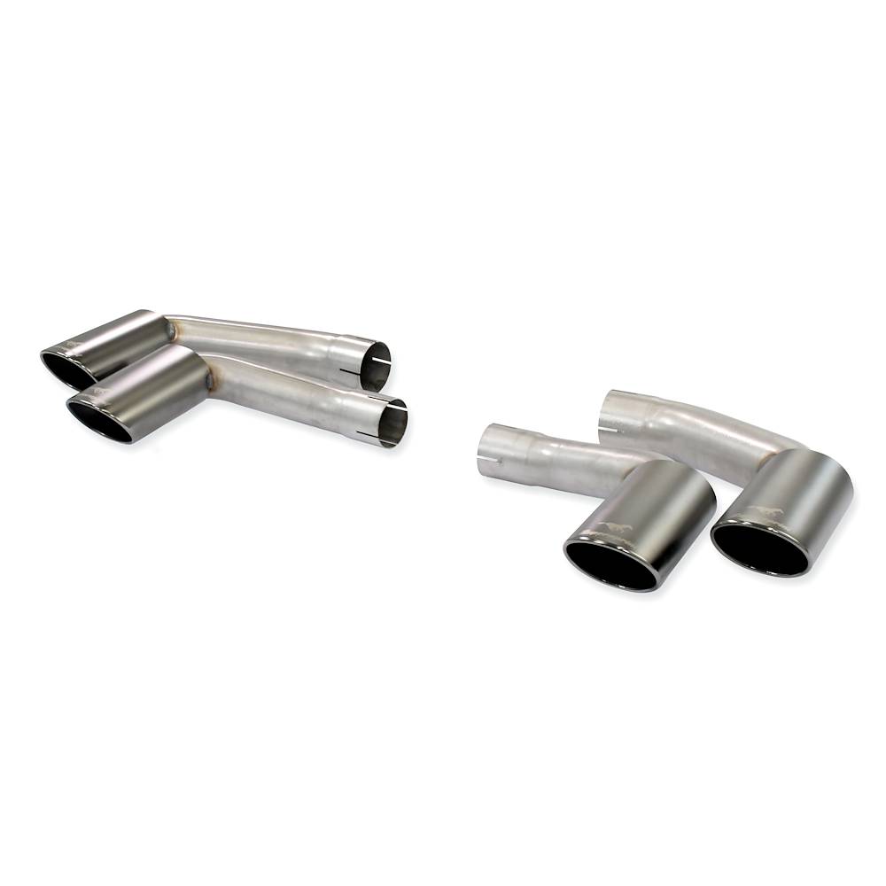 Endrohrsatz Rechts 100x75 - Links 100x75 Gun Metal Grey