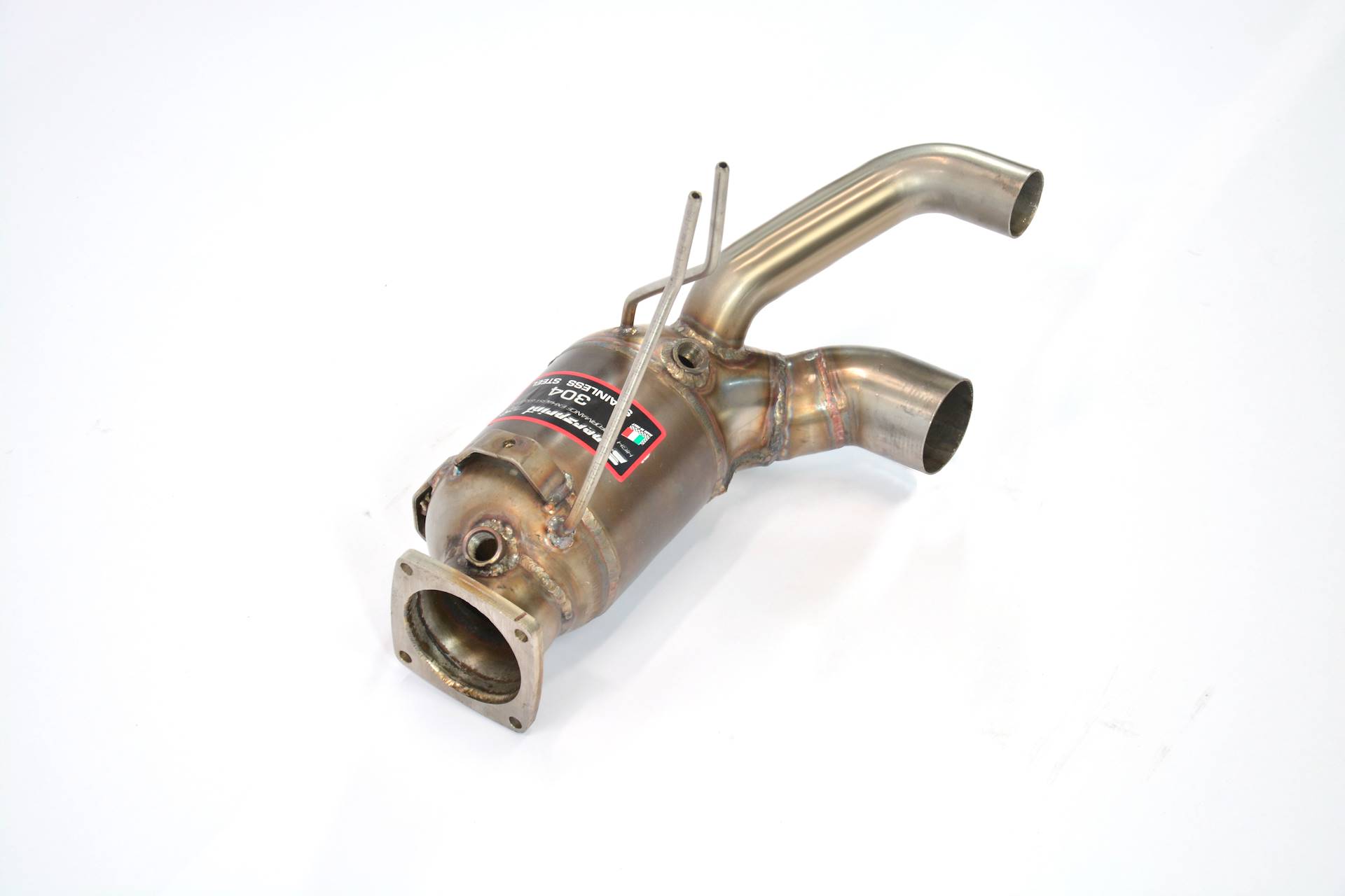 Front exhaust with Metallic catalytic Right