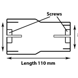 Mittelrohr für Serien Vor Schalldämpfer Ersatz Ar. Nr. 773813