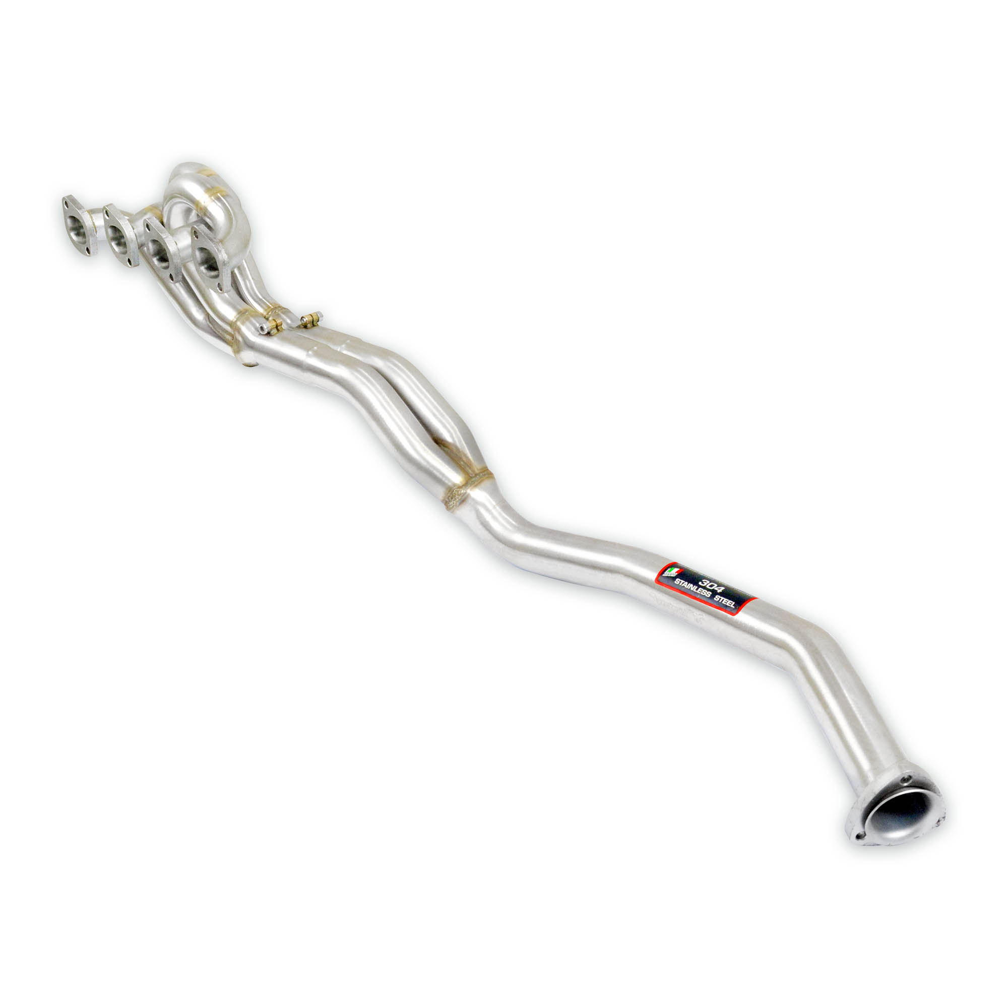 Manifold 100% Stainless Steel<br>(Left Hand Drive)<br>Oval exhaust ports - copy