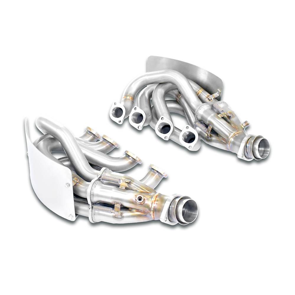 Manifold Right + Left<br>For OEM catalytic converter<br>(Replaces pre-catalytic)