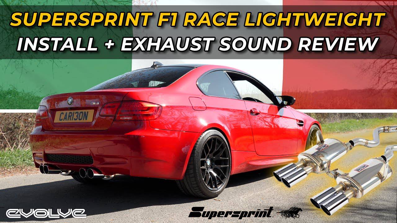 E92 M3 Supersprint F1 Race Lightweight Exhaust Install + Sound Review