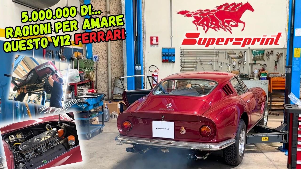 Ferrari 275 GTB V12 😳 SUPERSPRINT exhaust system with F1 sound! - (video by ‪@mrcrosser‬ )
