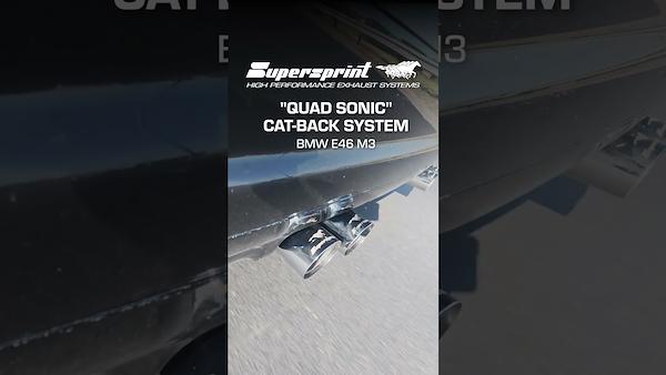 NEW Supersprint Quad Sonic exhaust for BMW E46 M3 (sound)