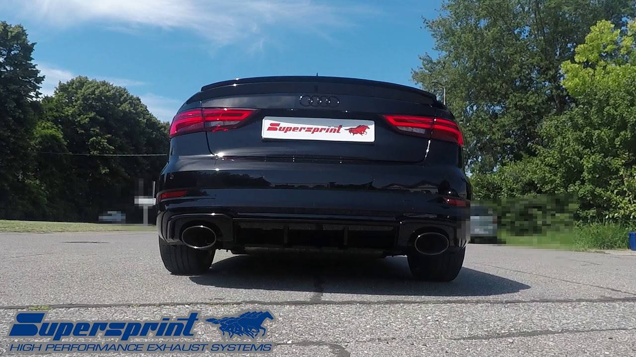 Supersprint exhaust for AUDI RS3 8V Sedan QUATTRO 2.5 TFSI (400 Hp - models with GPF) 2020 -> (Twin Pipe)