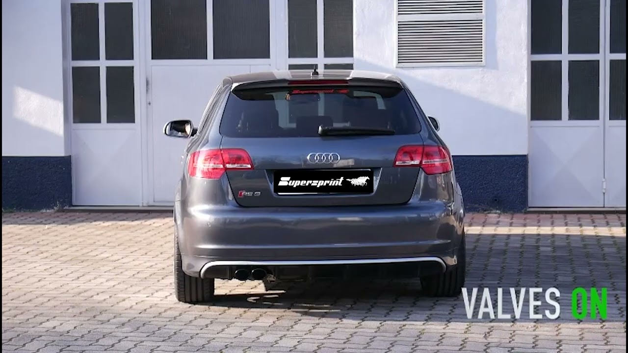 SUPERSPRINT EXHAUST AUDI RS3 8P Sportback QUATTRO 2.5 TFSI (340 Hp) 2011 -> (Ø80mm system) (with valve)