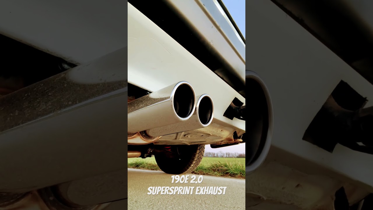 Supersprint Sportauspuff Edelstahl Stainless Steel Mercedes W201