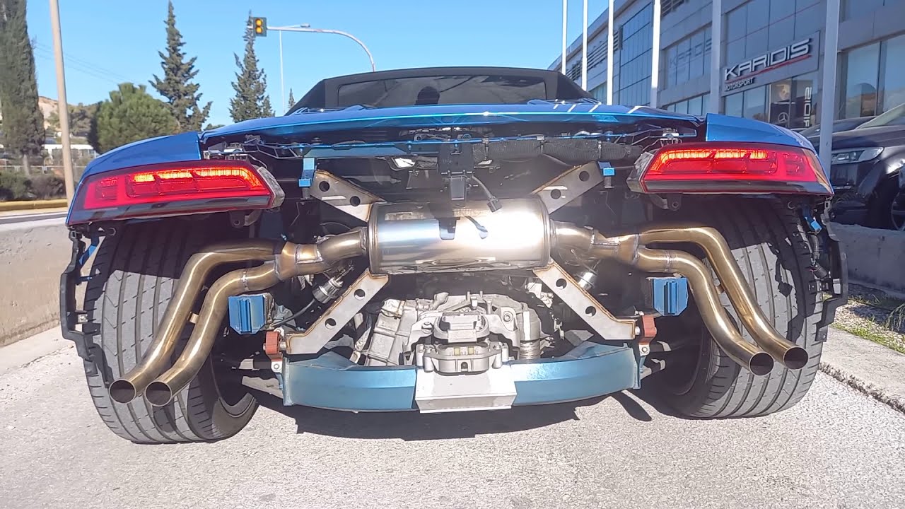 AUDI R8 V10 SUPERSPRINT ACTIVE VALVE EXHAUST BY GROUPA MOTORSPORT
