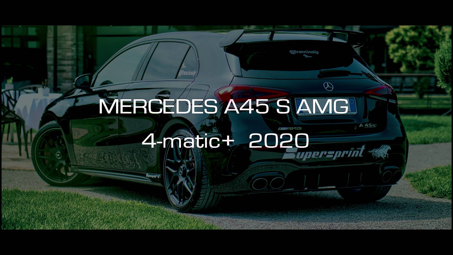 Supersprint exhaust for MERCEDES W177 A 45 S AMG 4-Matic+ (2.0T - 421 Hp) 2020 -> (with valve)