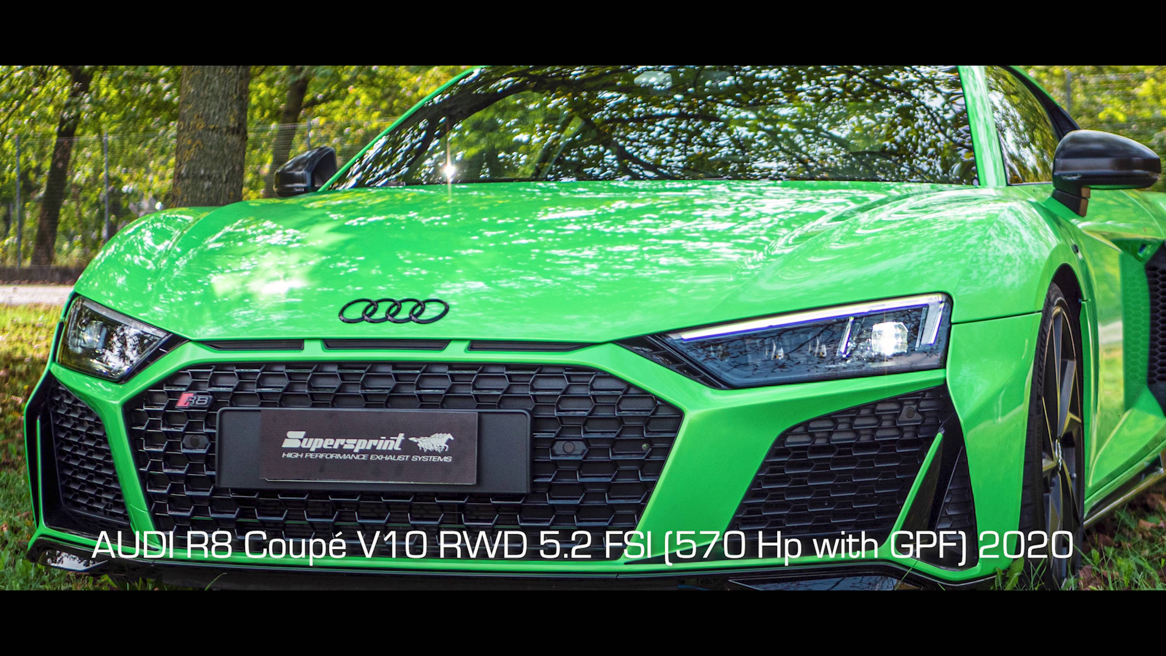 Supersprint exhaust for AUDI R8 Coupé V10 RWD 5.2 FSI (570 Hp - models with GPF) 2020