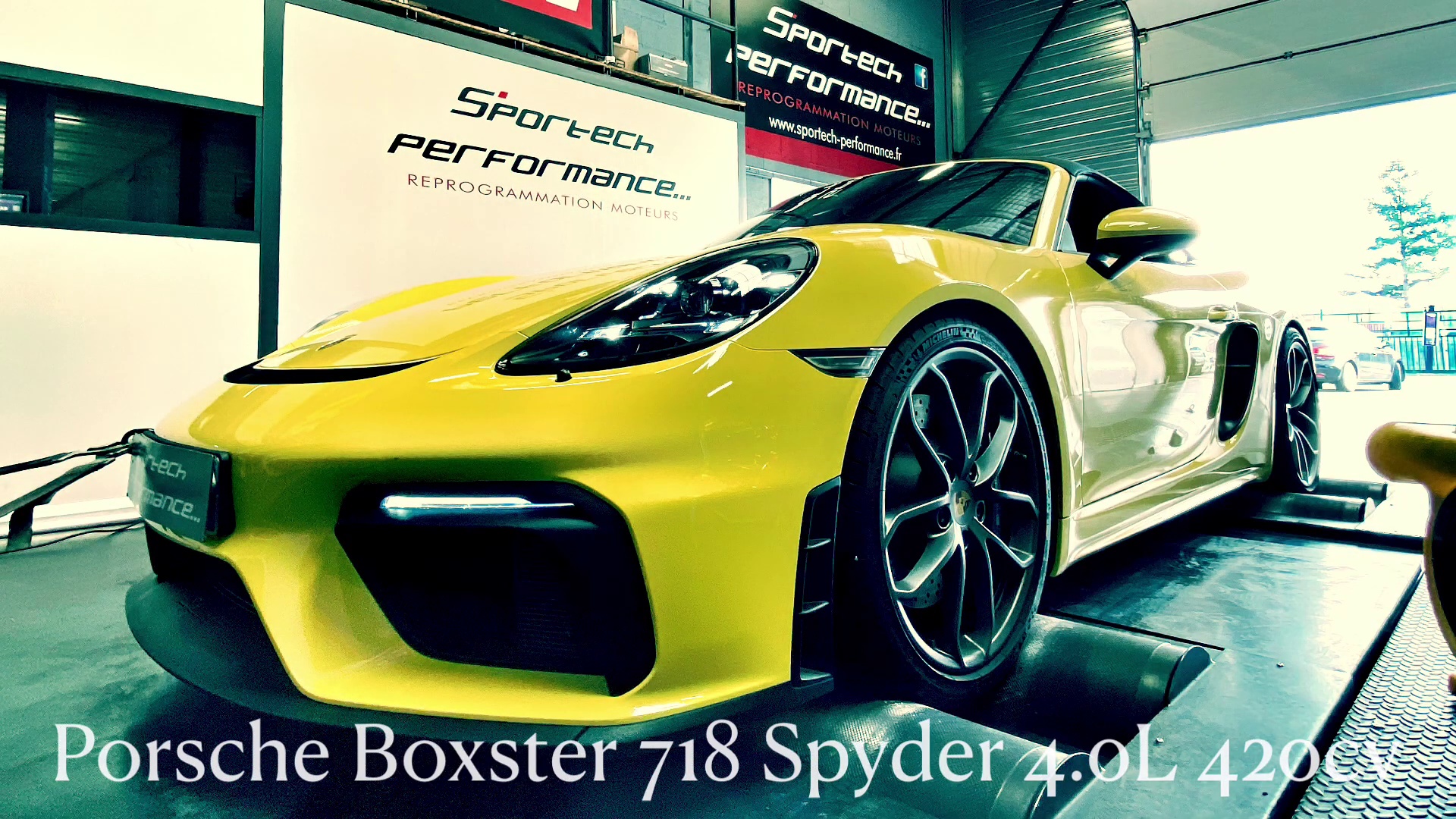 Scarico SUPERSPRINT con valvole su Porsche Boxster 718 Spyder 4.0L 420cv