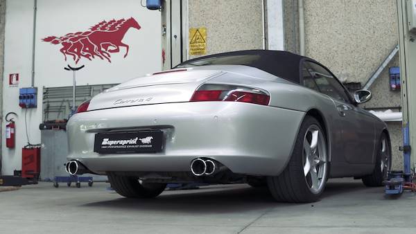 Supersprint exhaust for PORSCHE 996 Carrera